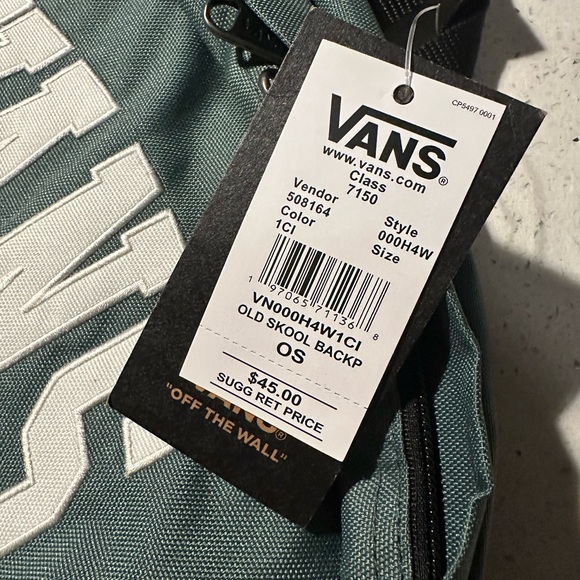 VANS Sold out, unisex, Old Skool Backpack in green, NWT - Picture 13 of 13